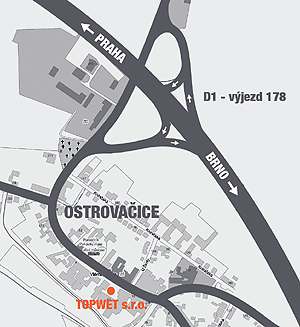 Mapka Ostrovačic